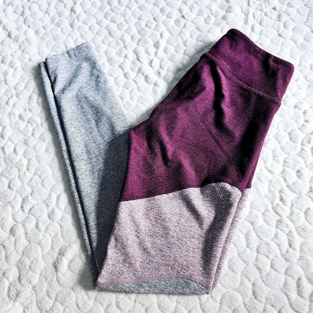 Outdoor Voices leggings small colorblock yoga pants gym athletic